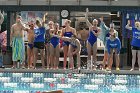 Swimming vs Babson  Wheaton College Swimming vs Babson College. - Photo By: KEITH NORDSTROM : Wheaton, Swimming, Babson